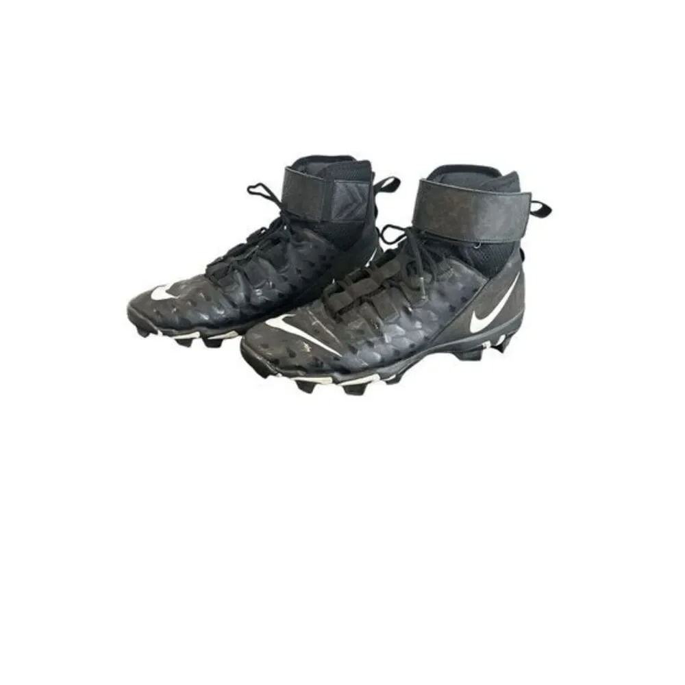 Nike Force Savage 2 Shark Men Sz 11 W‎ Football High Top Cleats Black AQ7722-001